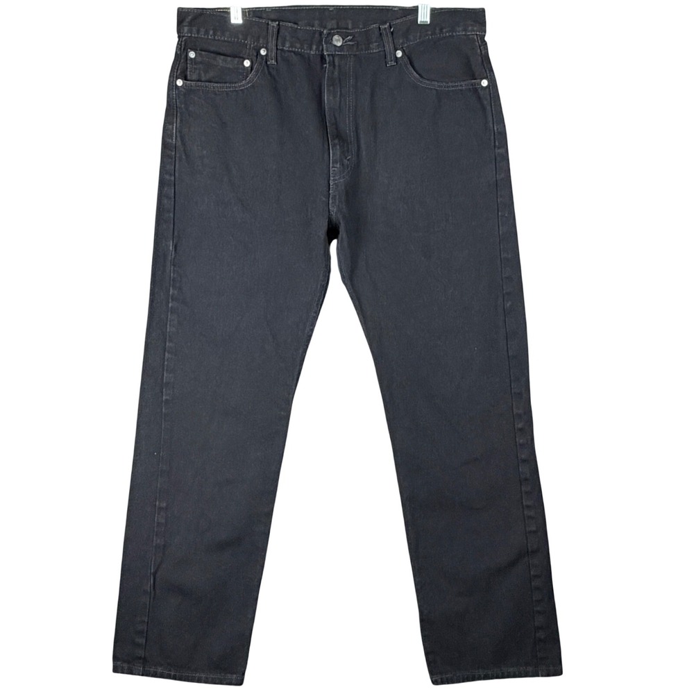 Levi's 505 Regular Fit Men's W38 L32 Black Straight Leg Denim‎ Jeans Gorpcore